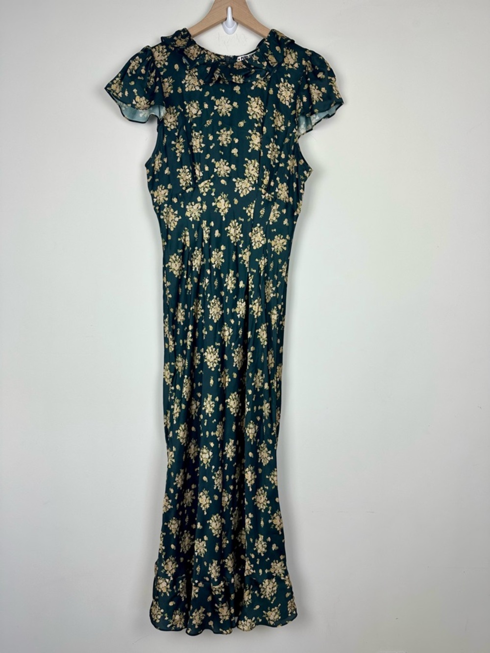 New! Ciao Lucia Charmeuse Lili Dress Begonia Black & Gold, L - Picture 2 of 8